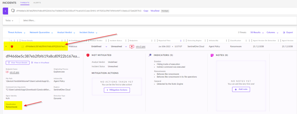 SentinelOne Rollback